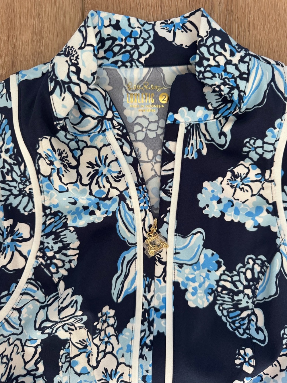 NWT Lilly Pulitzer Kathy Golf Dress UPF +50 SZ 2 Low Tide Navy Bouquet All Day - Picture 10 of 15